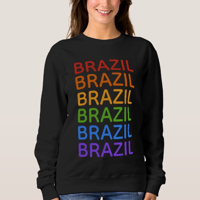 Camisetas y chaquetas arcoiris de Brasil (Anverso)