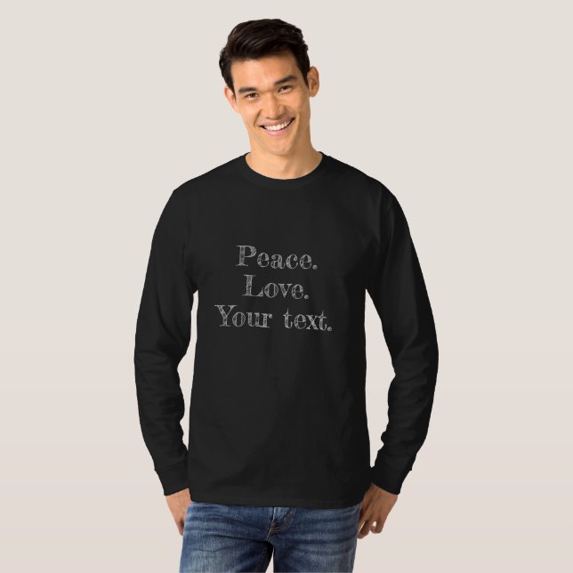 Camisetas y chaquetas con texto personalizado (Anverso completo)