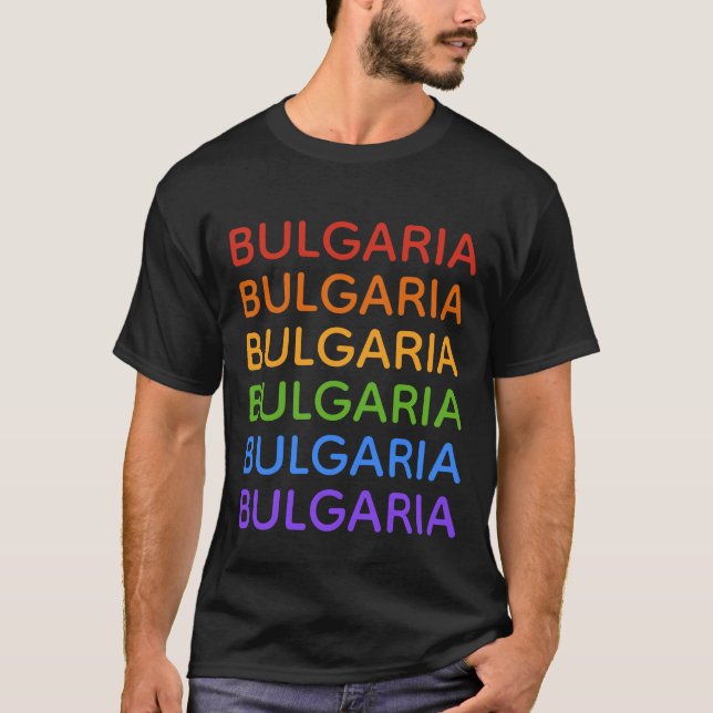 Camisetas y chaquetas de arcoiris BULGARIA (Anverso)