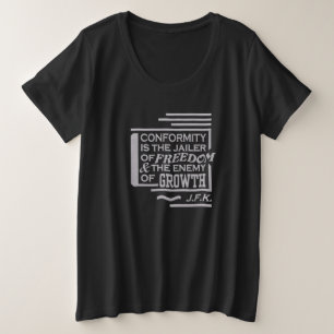 Camisetas y chaquetas de citas de JFK