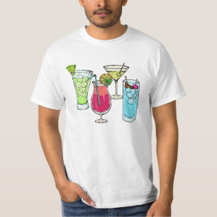 Camisetas y chaquetas de cócteles de verano