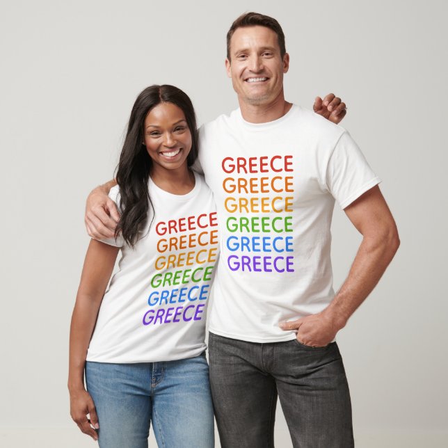 Camisetas y chaquetas de Grecia con arcoíris (Unisexo)