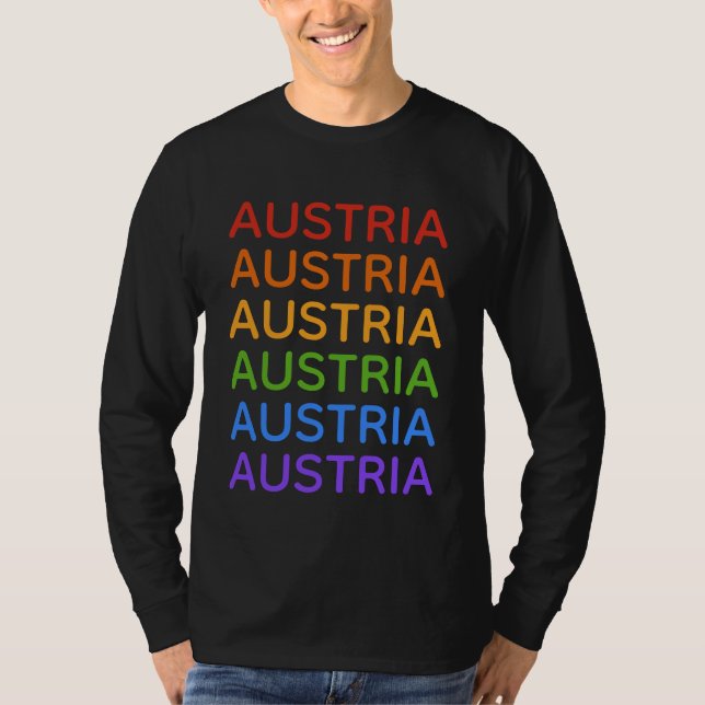 Camisetas y chaquetas de Rainbow Austria (Anverso)