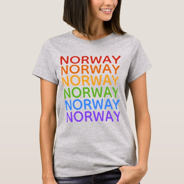 Camisetas y chaquetas de Rainbow Noruega (Anverso)