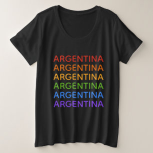 Camisetas y chaquetas del arcoiris argentino