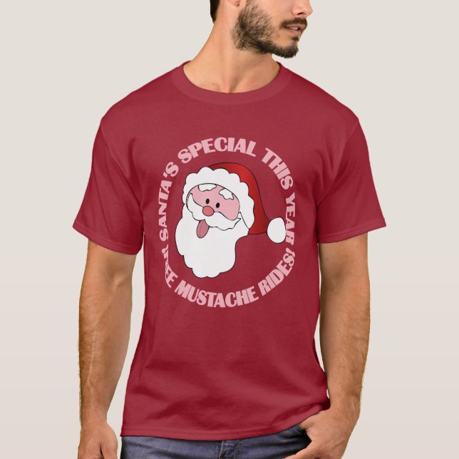 Camisetas y chaquetas del bigote de Santa Claus (Anverso)