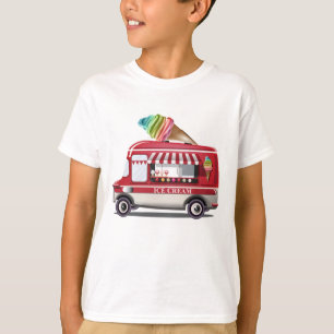 Camisetas y chaquetas del camión del helado