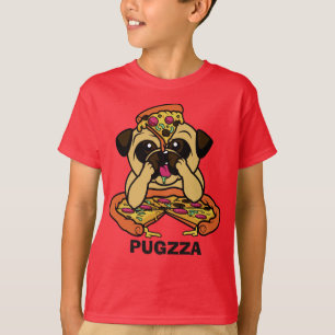 Camisetas y chaquetas divertidos de PUGZZA (Pizza)