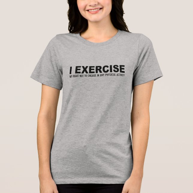 Camisetas y chaquetas divertidos para el ejercicio (Anverso)