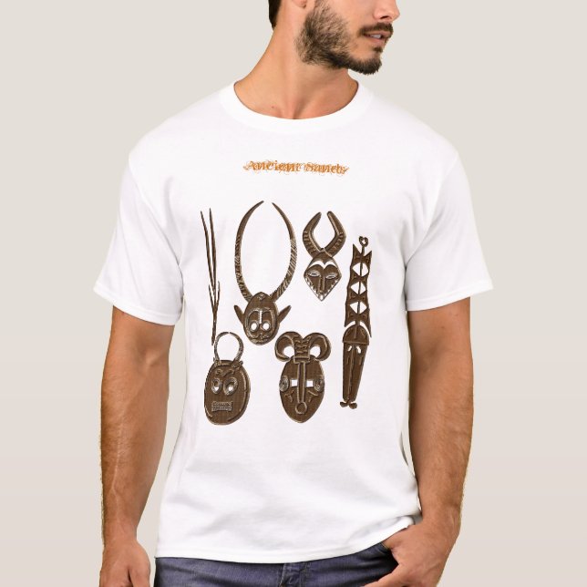 Camisetas y copas de arte de la TRIBAL AFRICANA (Anverso)