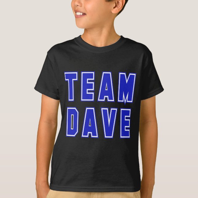 Camisetas y productos de Dave del equipo (Anverso)