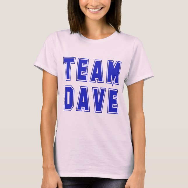Camisetas y productos de Dave del equipo (Anverso)