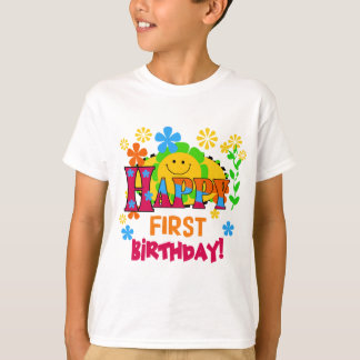 Camisetas y regalos alegres para el primer cumplea