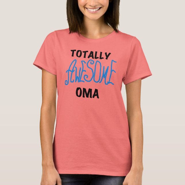Camisetas y regalos azul Oma totalmente asombrosos (Anverso)