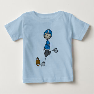 Camisetas y regalos azules de jugador de fútbol