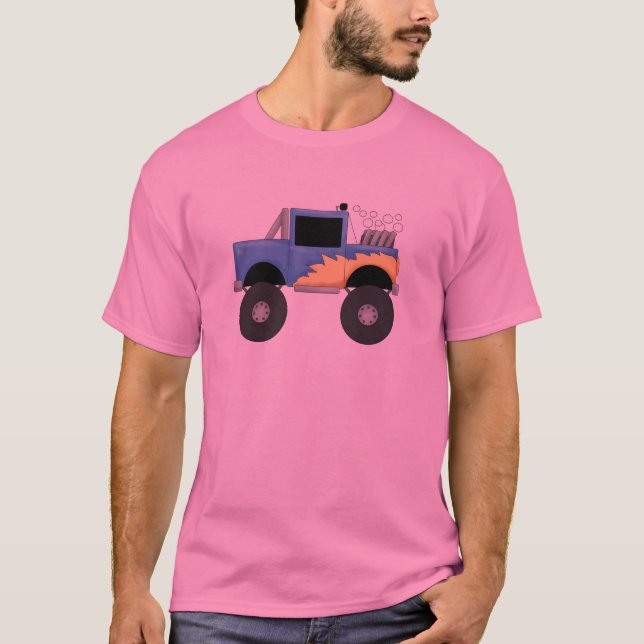 Camisetas y regalos azules del monster truck (Anverso)