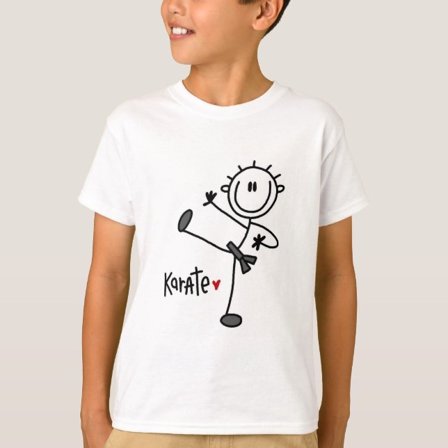 Camisetas y regalos básicos de karate con la figur (Anverso)