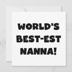 Camisetas y regalos Black Text Best est Nanna
