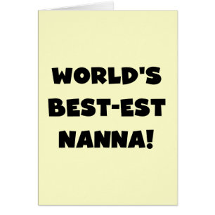 Camisetas y regalos Black Text Best est Nanna