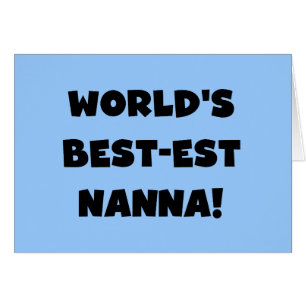 Camisetas y regalos Black Text Best est Nanna