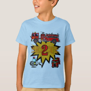 Camisetas y regalos de 2º cumpleaños de Fuego y Re