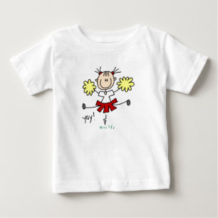 Camisetas y regalos de animadoras rojas y amarilla