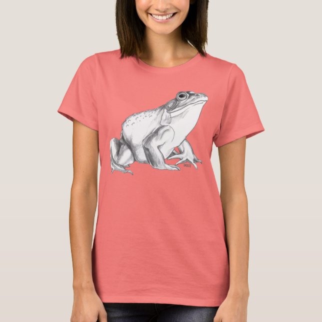 Camisetas y regalos de arte de rana de rana femeni (Anverso)