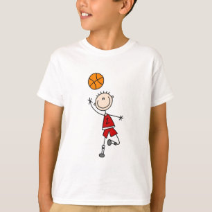 Camisetas y regalos de baloncesto para niños rojos