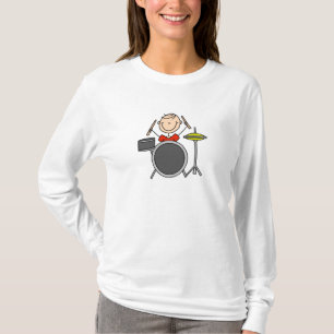 Camisetas y regalos de baterista masculino con fig