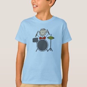 Camisetas y regalos de baterista masculino con fig