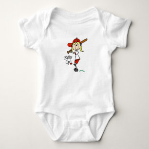 Camisetas y regalos de béisbol para niñas Batter U