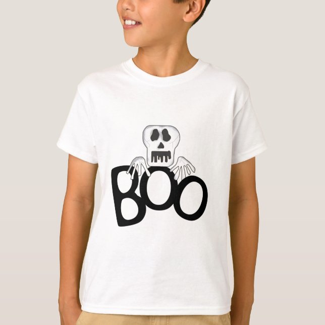 Camisetas y regalos de Boo de Skeleton (Anverso)