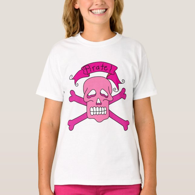 Camisetas y regalos de cráneo rosado y crujientes (Anverso)
