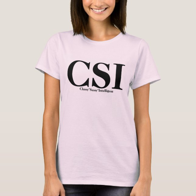 Camisetas y regalos de CSI (Anverso)