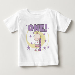 Camisetas y regalos de cumpleaños de bebé niña uno