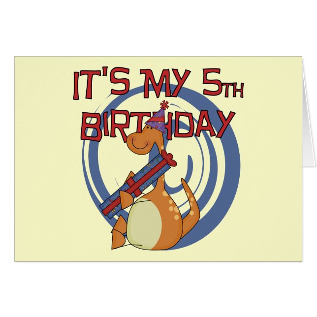 Camisetas y regalos de cumpleaños de Dinosaurio (Anverso (Horizontal))