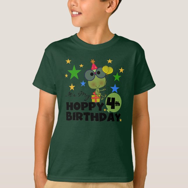 Camisetas y regalos de cumpleaños de Hoppy Frog (Anverso)