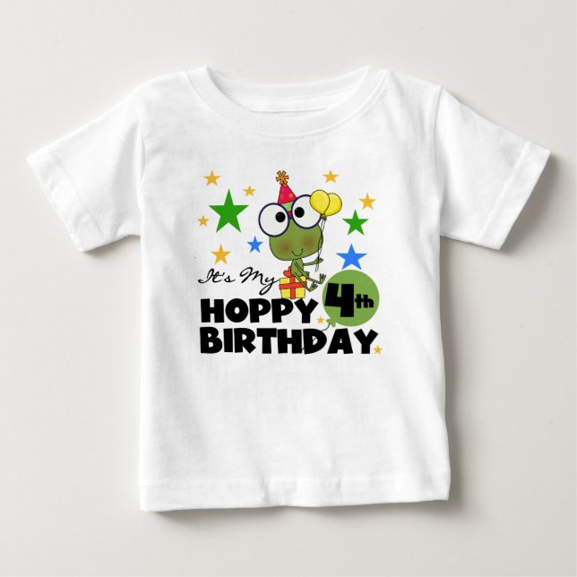 Camisetas y regalos de cumpleaños de Hoppy Frog (Anverso)