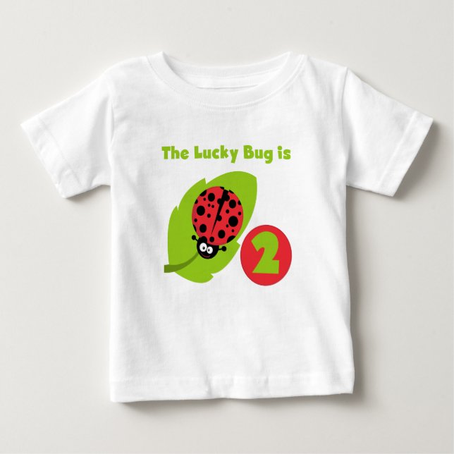 Camisetas y regalos de cumpleaños de Lucky Bug (Anverso)