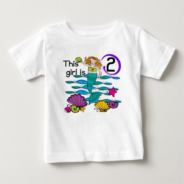 Camisetas y regalos de cumpleaños de Sirena (Anverso)