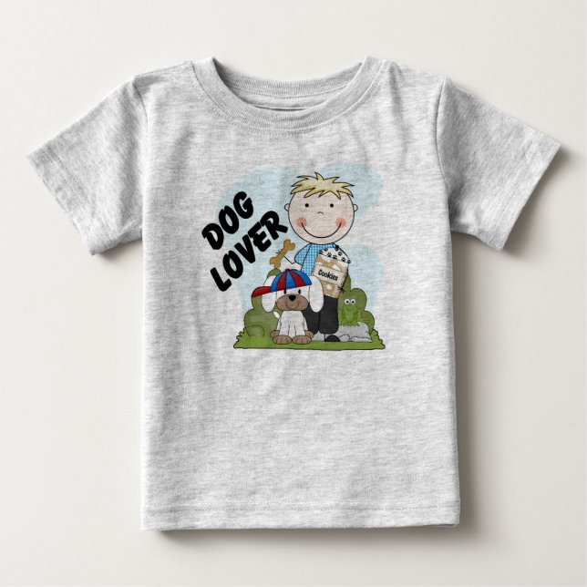 Camisetas y regalos de Dog Lover Blond Boy T (Anverso)