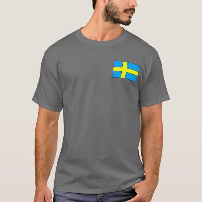 Camisetas y regalos de la bandera de Suecia (Anverso)
