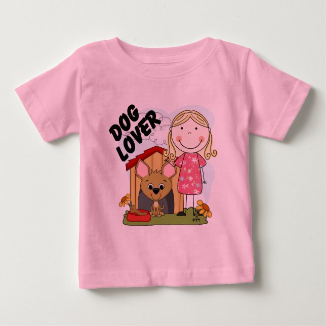 Camisetas y regalos de la Chica Dog Lover Blond (Anverso)