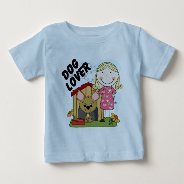 Camisetas y regalos de la Chica Dog Lover Blond (Anverso)