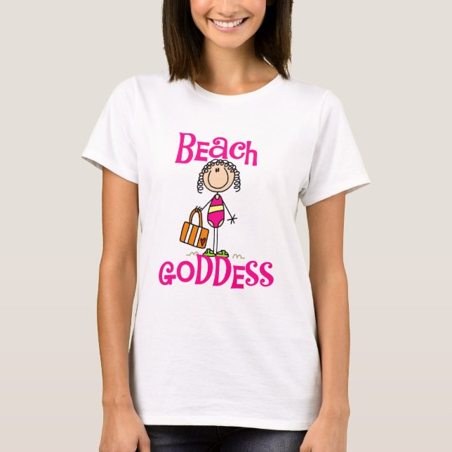 Camisetas y regalos de la diosa de la playa (Anverso)