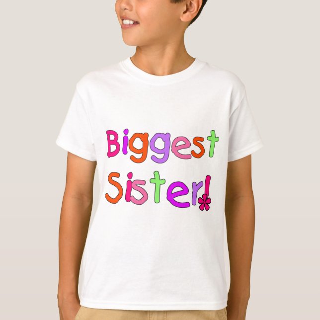 Camisetas y regalos de la hermana más grande (Anverso)
