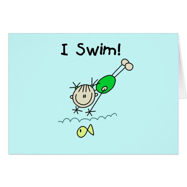 Camisetas y regalos de la nadada del chica I (Anverso (Horizontal))