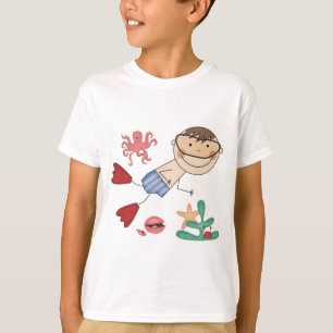 Camisetas y regalos de la natación del muchacho