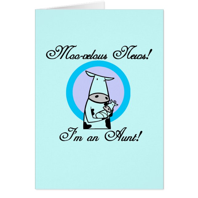 Camisetas y regalos de la nueva tía Moo-velous (Frente)
