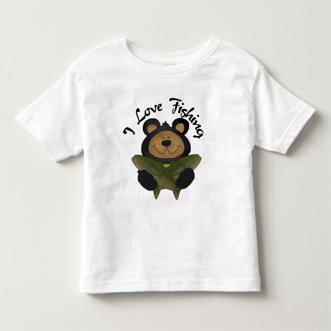 Camisetas y regalos de la pesca del amor del oso I (Anverso)